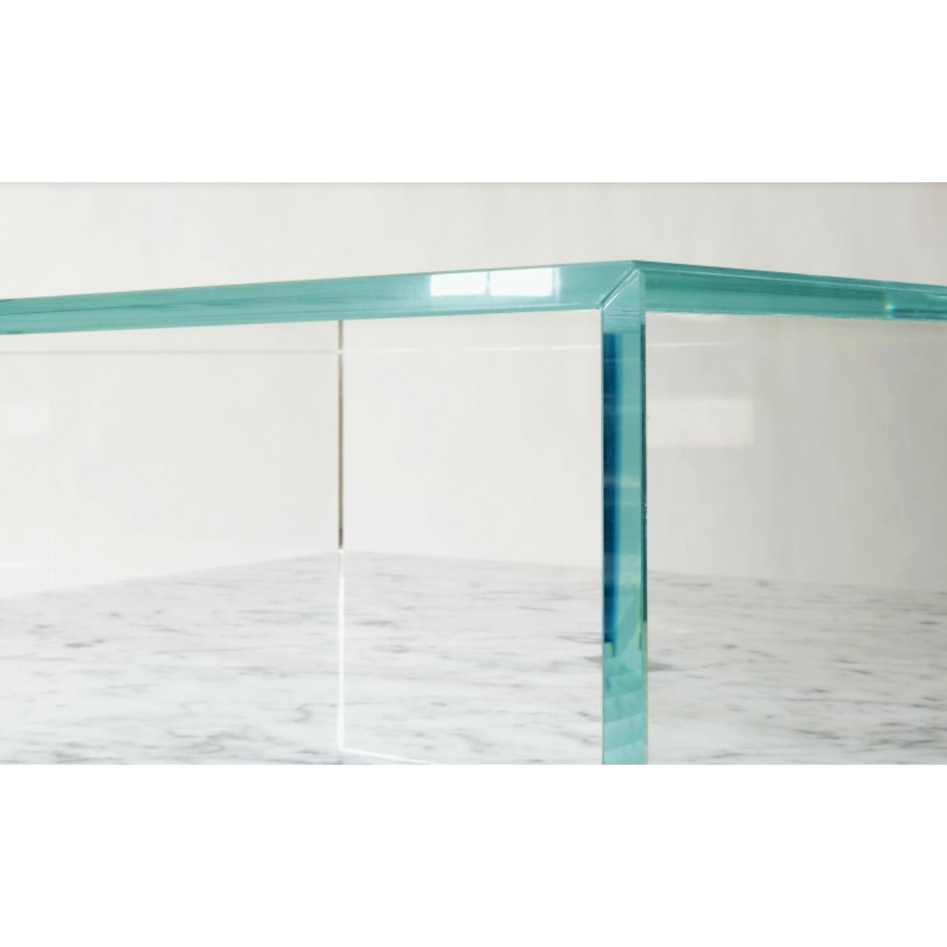 Post-Modern To Float Within End Table by Claste For Sale