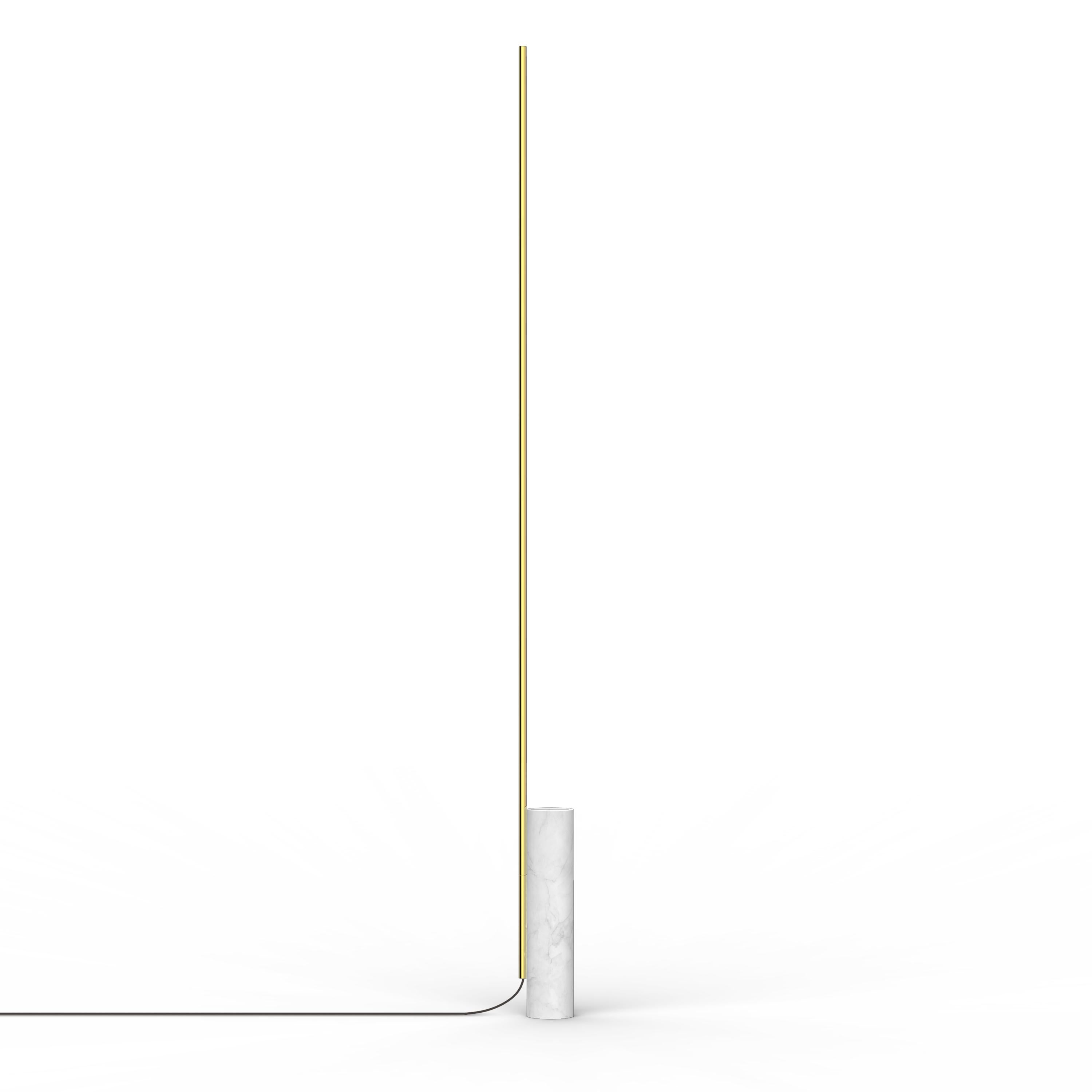 T.O celebrates and reinforces the importance of light as a pillar in our daily life. A monolithic column stands to support a horizontal and vertical line of light to provide precise light control in all directions. T.O embodies a harmonious dialogue