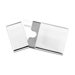 Porte-cartes d'affaires To-Go en finition miroir en acier inoxydable de Georg Jensen