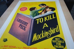To Kill A Mockingbird '1962' Original Vintage Poster Mint, Linen Backed
