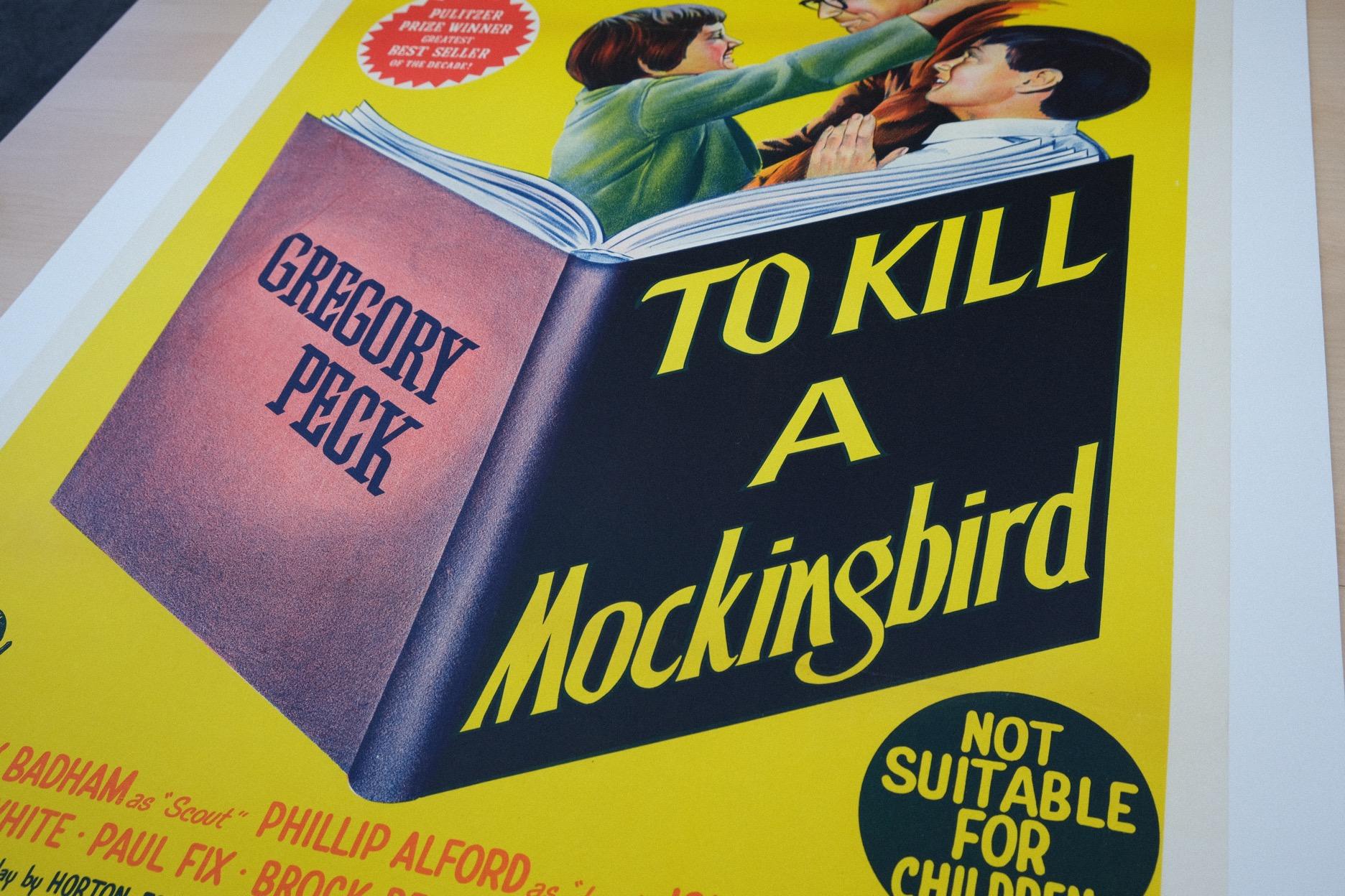 Australian To Kill A Mockingbird '1962' Original Vintage Poster Mint, Linen Backed For Sale