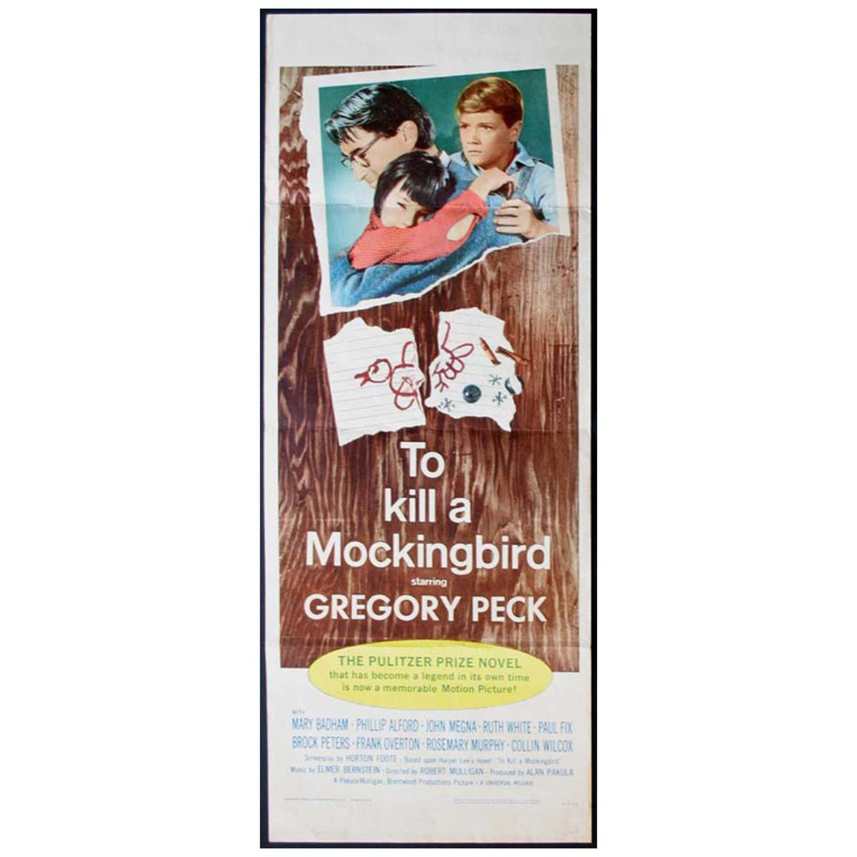 To Kill A Mockingbird (1962) Poster For Sale