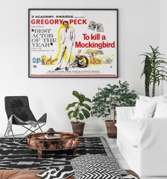 To Kill a Mockingbird 1963 UK Quad Film Poster