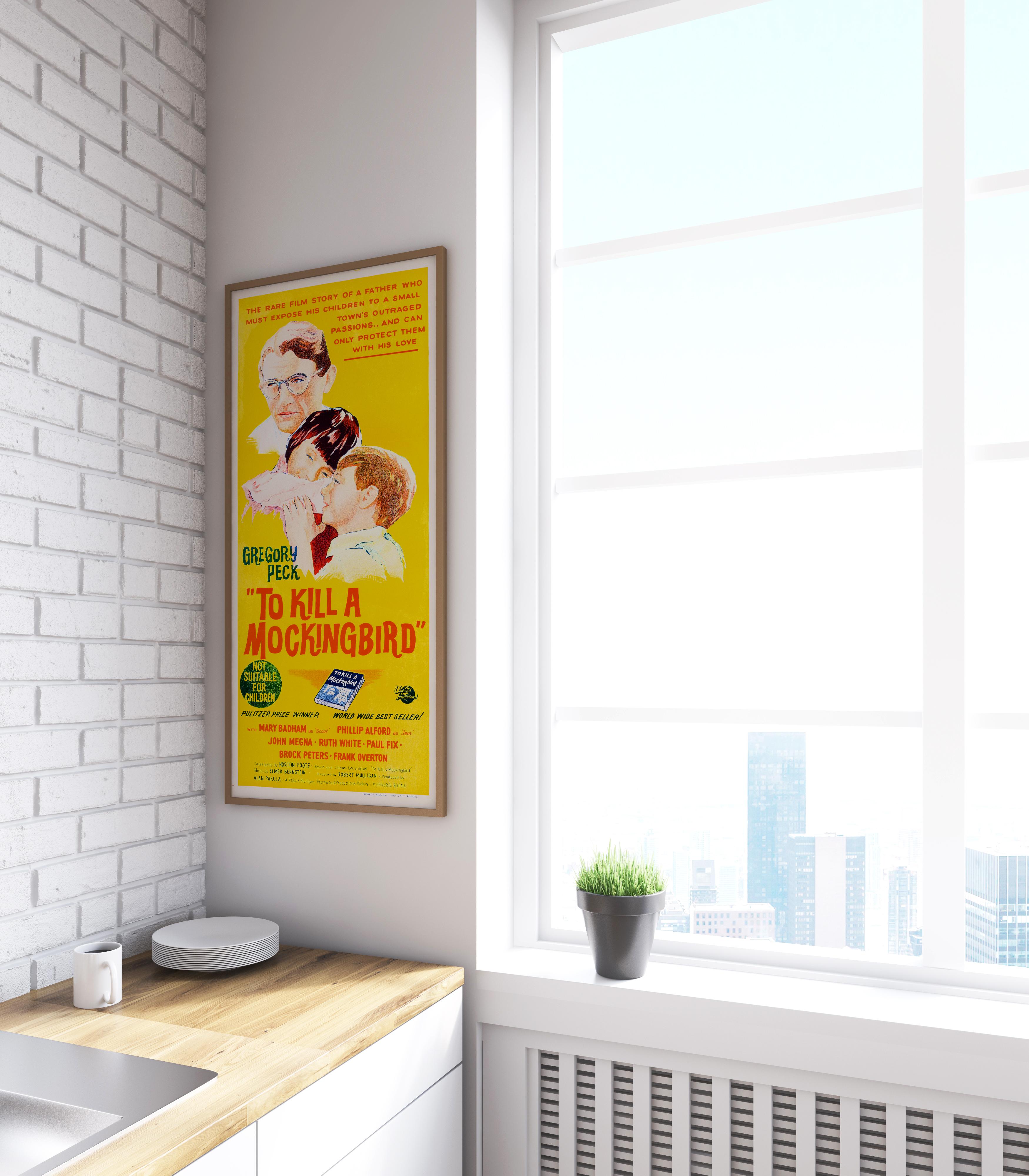 Mid-Century moderno Locandina originale del film 'To Kill a Mockingbird' (1964) in vendita