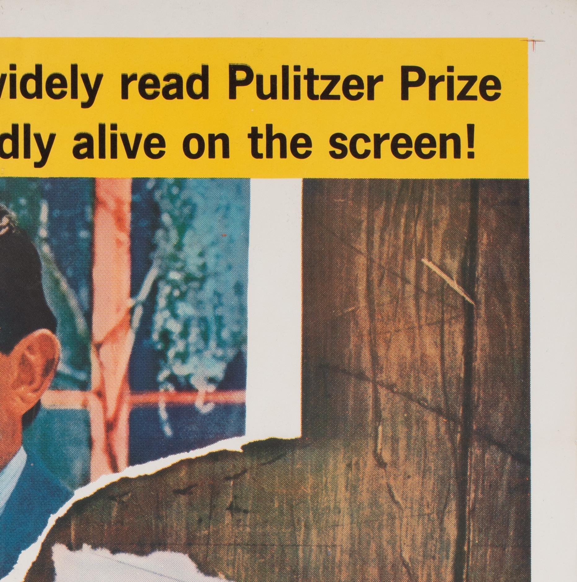 Matar a un ruiseñor 1 Hoja Póster Película EE.UU., 1962, Gregory Peck Estadounidense en venta