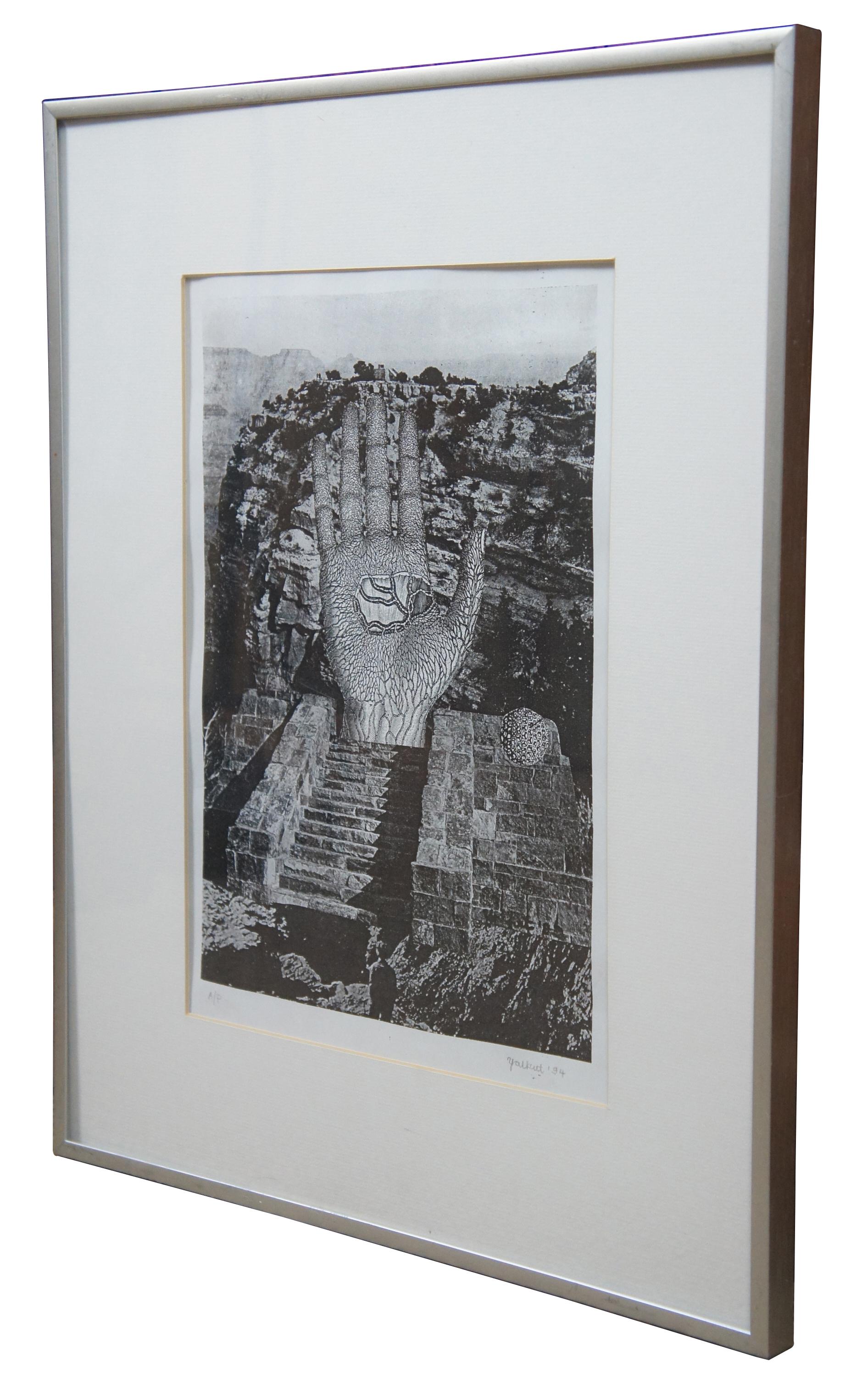 Mit Bleistift signierter Jud Yalkut 1994 Collage-Fotodruck 