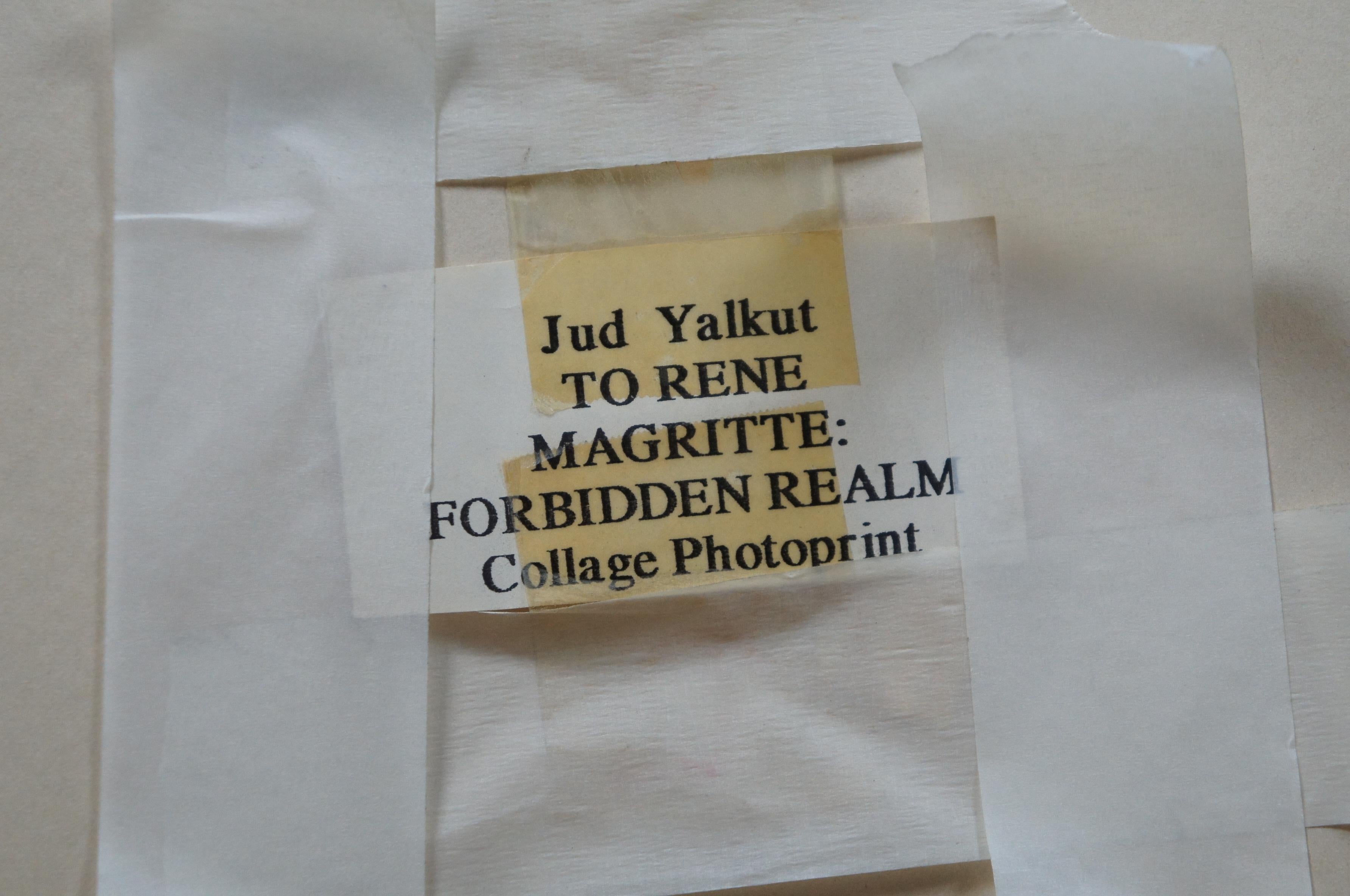 To Rene Magritte „Forbidden Realm“, Jud Yalkut, Fotodruck, 1994 (Ende des 20. Jahrhunderts)
