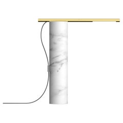 T.O Table Lamp White Marble and Brass