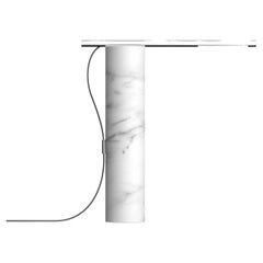 T.O Table Lamp White Marble and Chrome