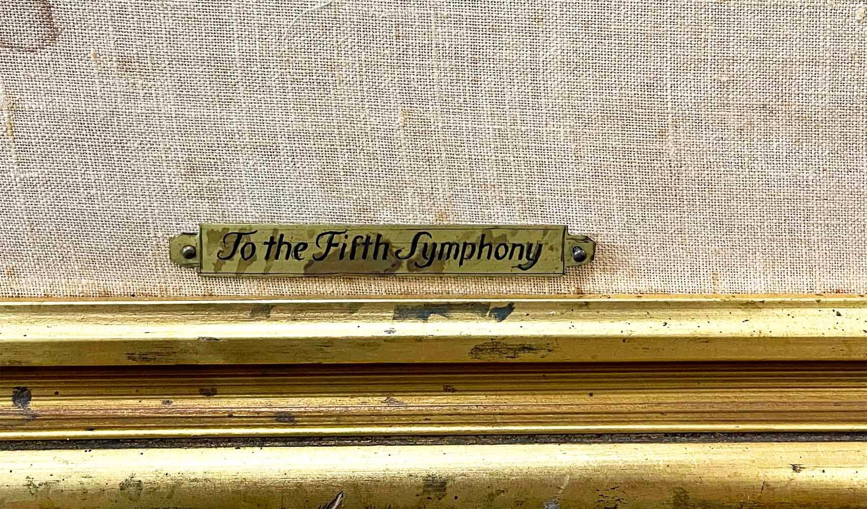 Milieu du XXe siècle « To the Fifth Symphony » (De la cinquième symphonie), chef-d'œuvre de l'Art déco, Ode à Beethoven par Savage en vente