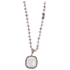 Diamond Moonstone "To The Moon and Back" Necklace- Limited