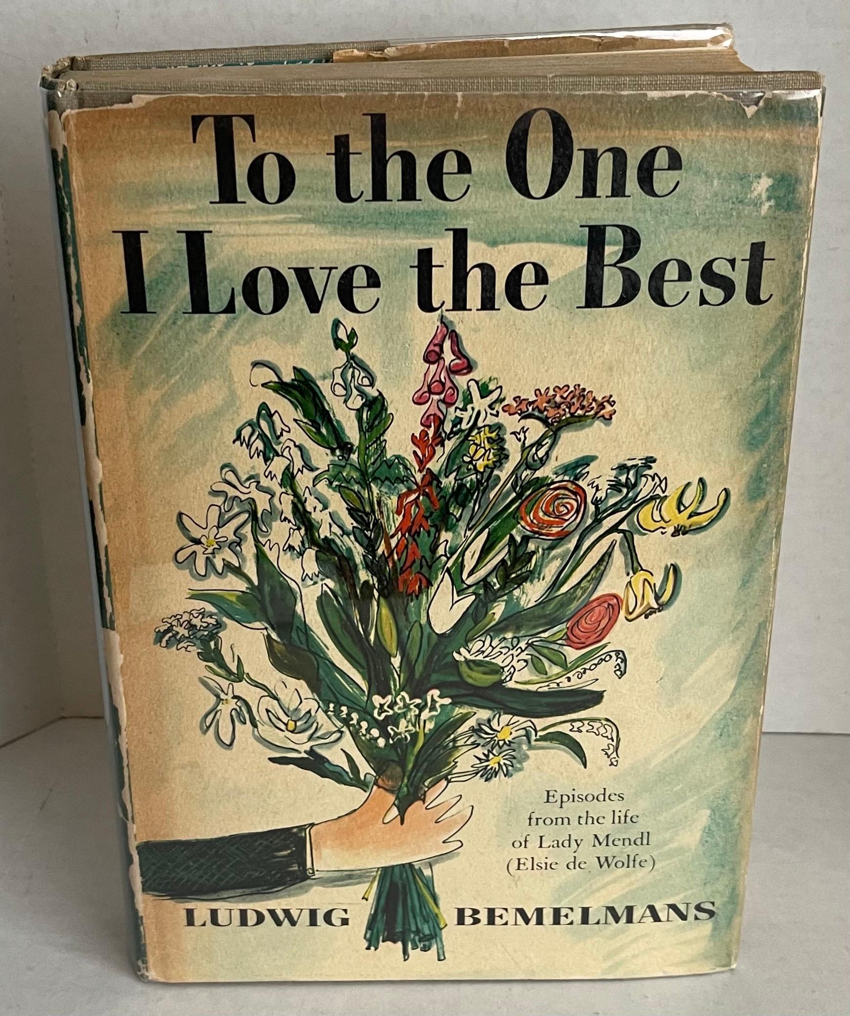 To the One I Love the Best 1955 by Ludwig Bemelmans. 255 pages, Hardcover. First edition Viking Press. January 1, 1955.
Clear Mylar jacket has been added to protect the original book jacket. 