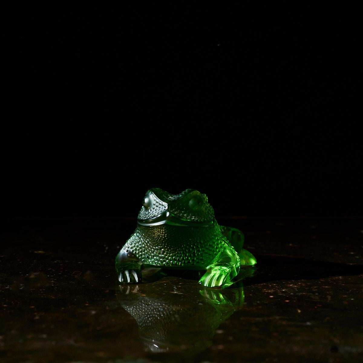 lalique green frog