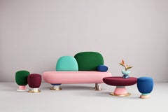 Toadstool Collection Ensemble Sofa, Table and Puffs, Masquespacio