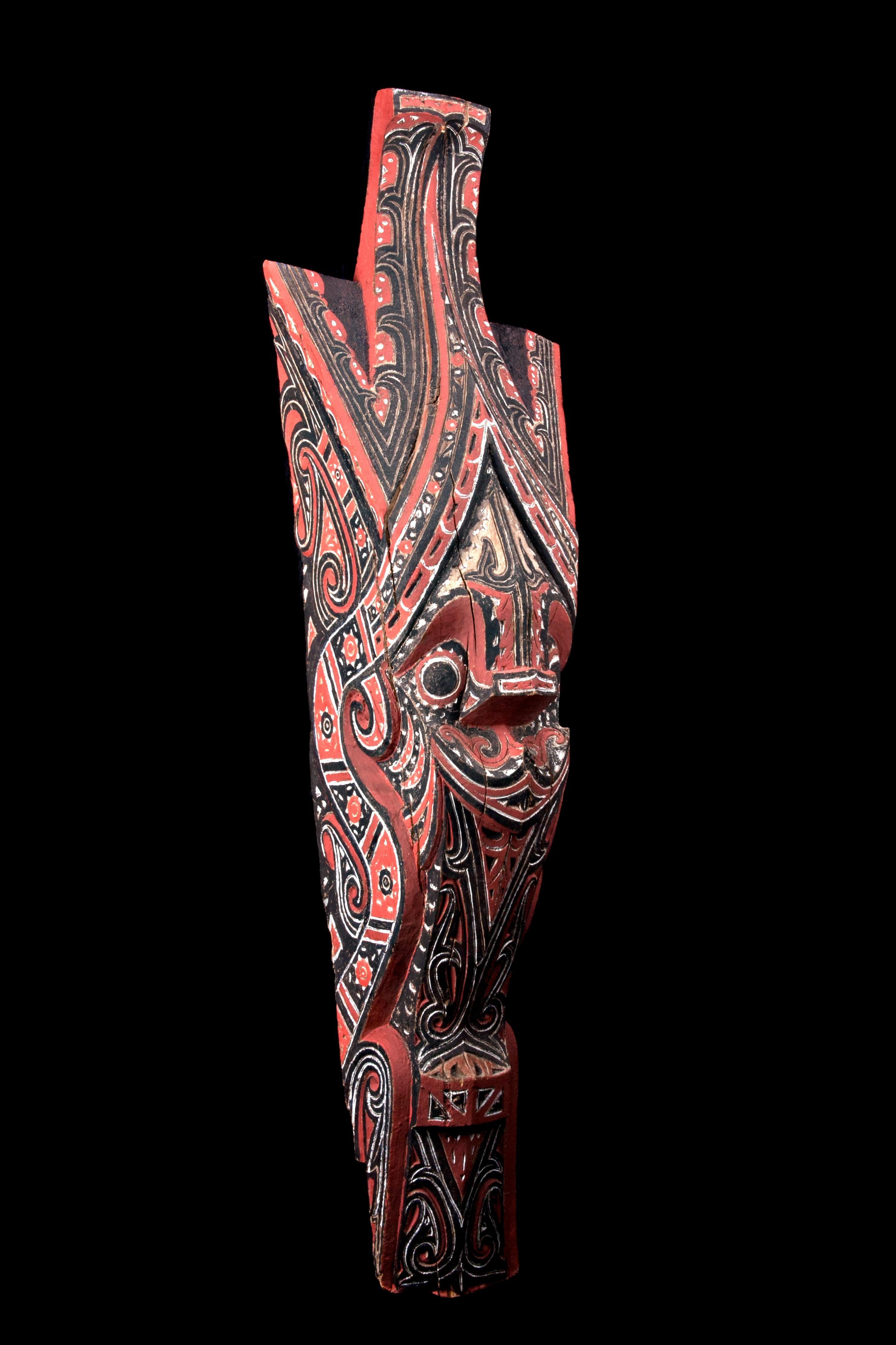 Sculpté Ornement de la maison Singa de Toba Batak, Sumatra, Indonésie, 20e siècle, Ex-Sotheby's en vente