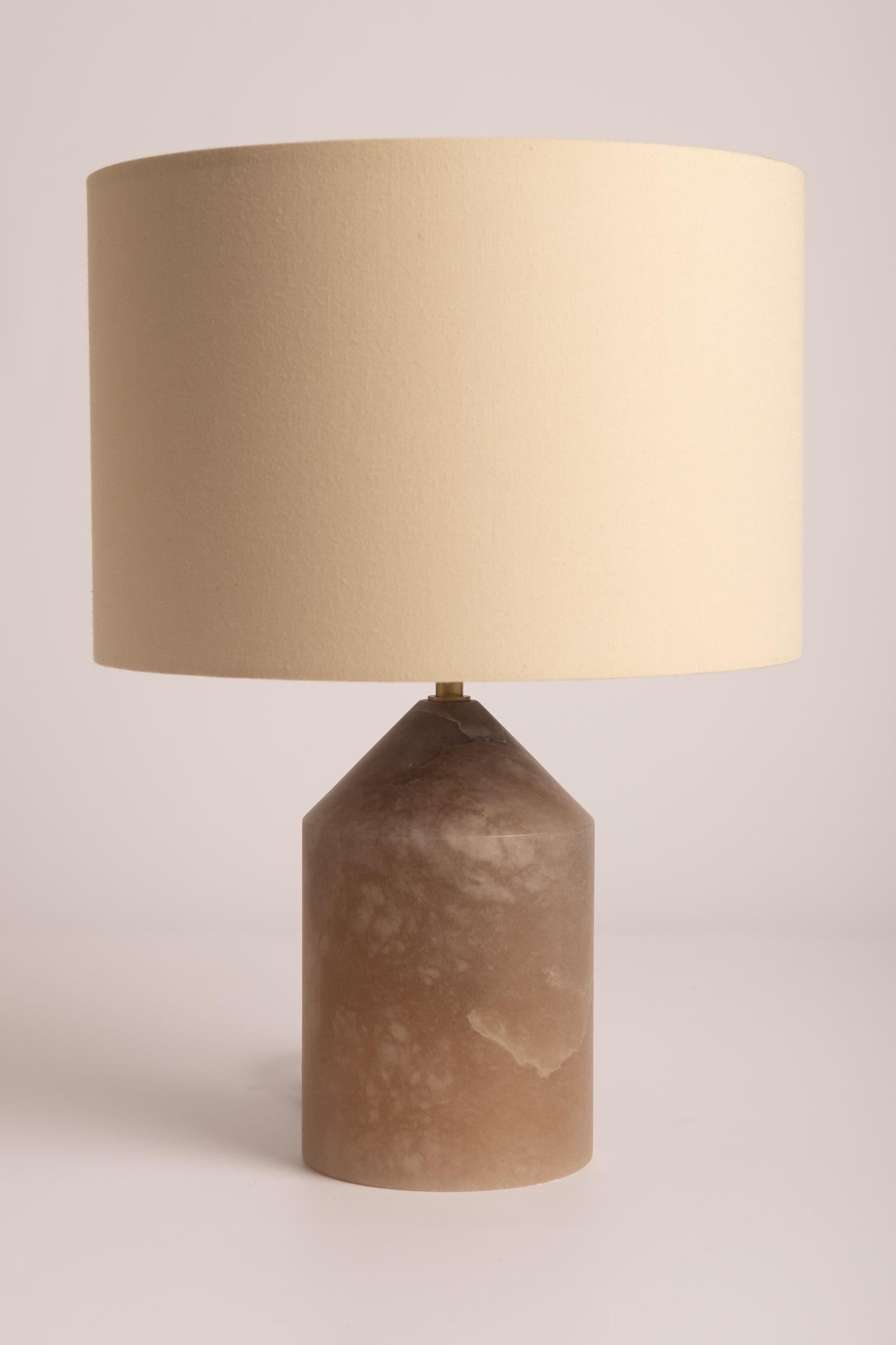 Tobacco Alabaster Josef Table Lamp by Simone & Marcel
Dimensions: Ø 30 x H 41.5 cm.
Materials: Brass, cotton and tobacco alabaster.

Also available in different marble, wood and alabaster options and finishes. Custom options available on request.