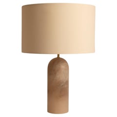 Tobacco Alabaster Pura Table Lamp by Simone & Marcel