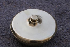 Tobacco Box from the 1970s Italian Design Solid Brass