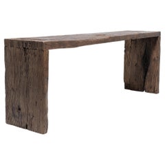 Tobacco Brown Reclaimed Waterfall Table