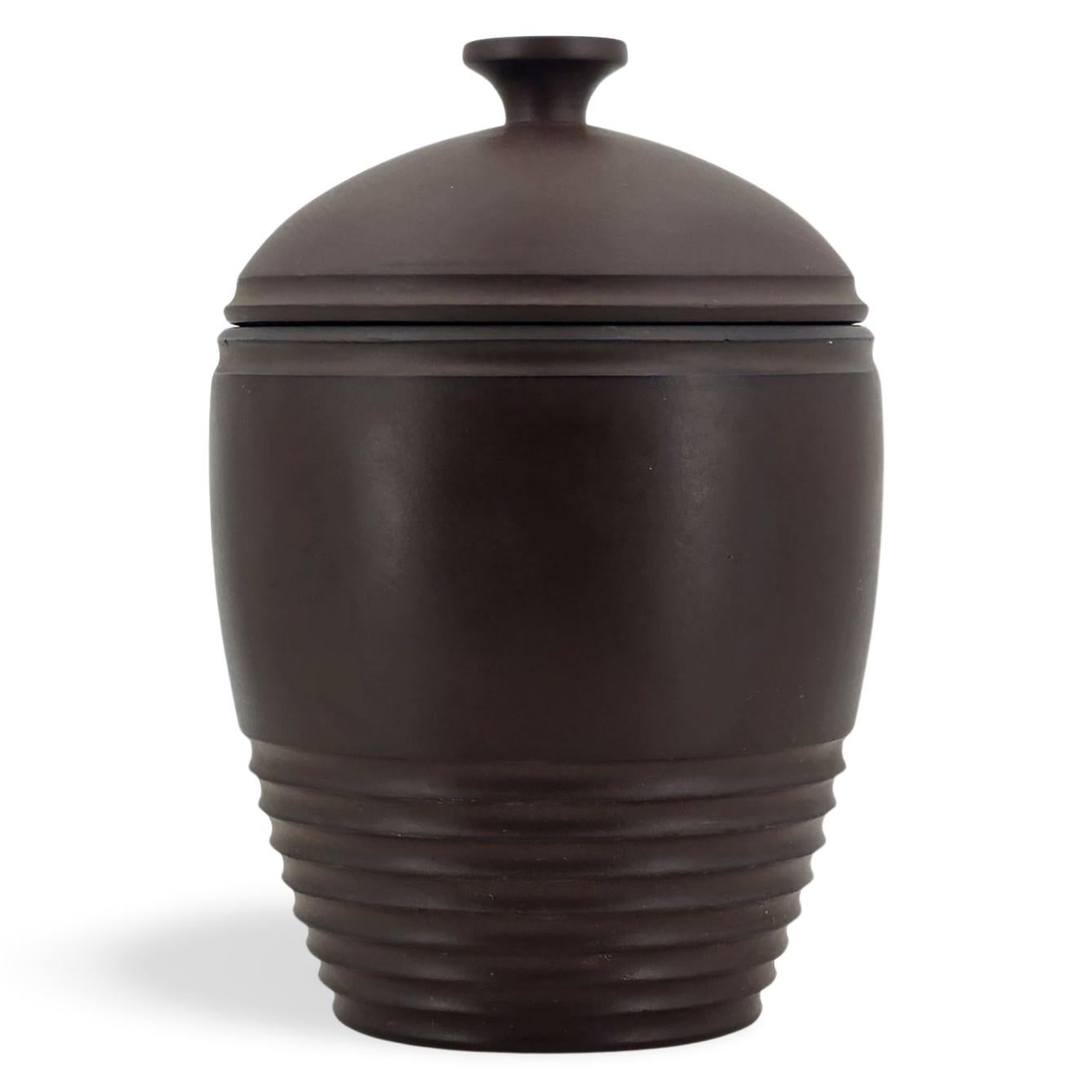 Art Deco Tobacco Jar, by Keith Murray for Wedgwood, circa 1930 For Sale