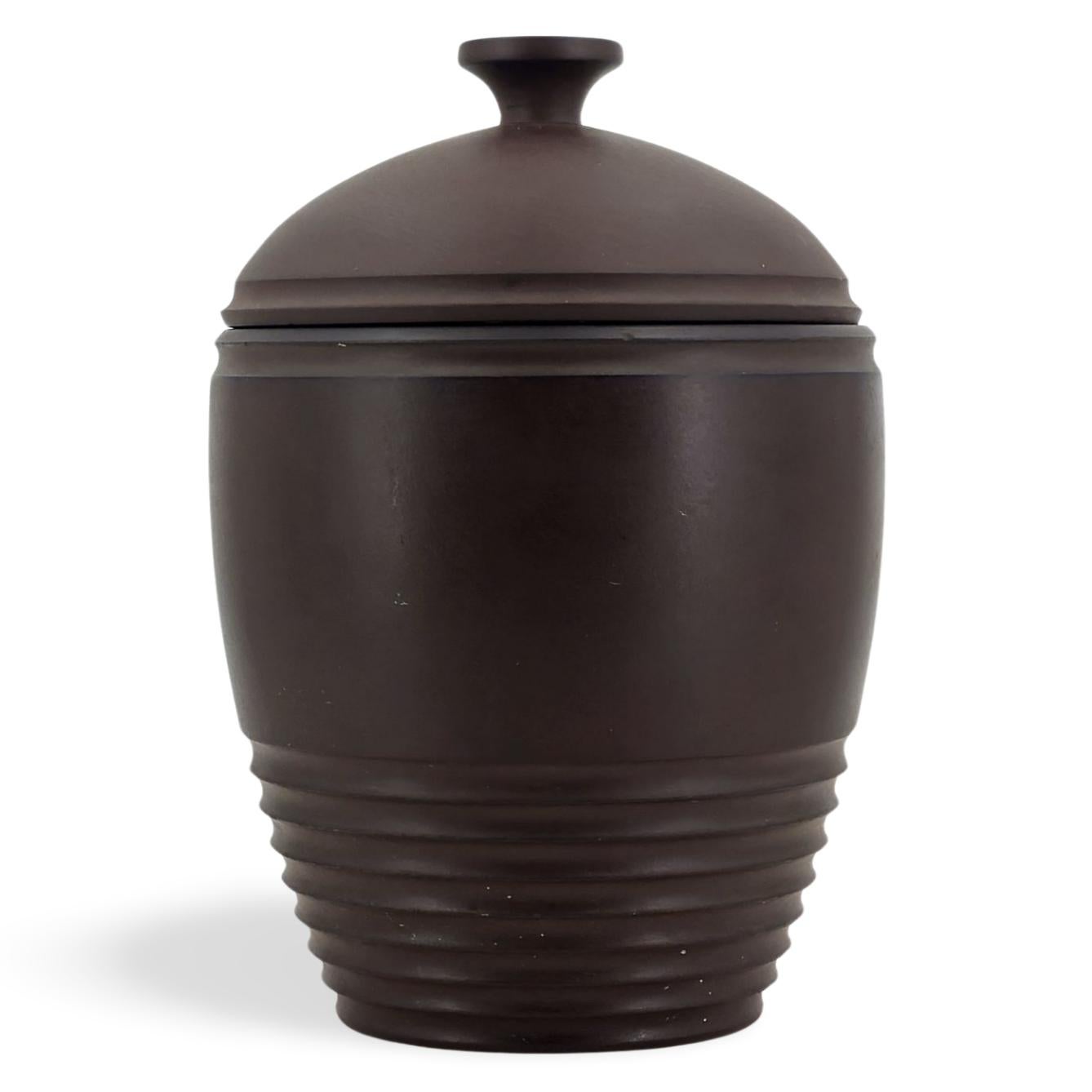 English Tobacco Jar, by Keith Murray for Wedgwood, circa 1930 For Sale