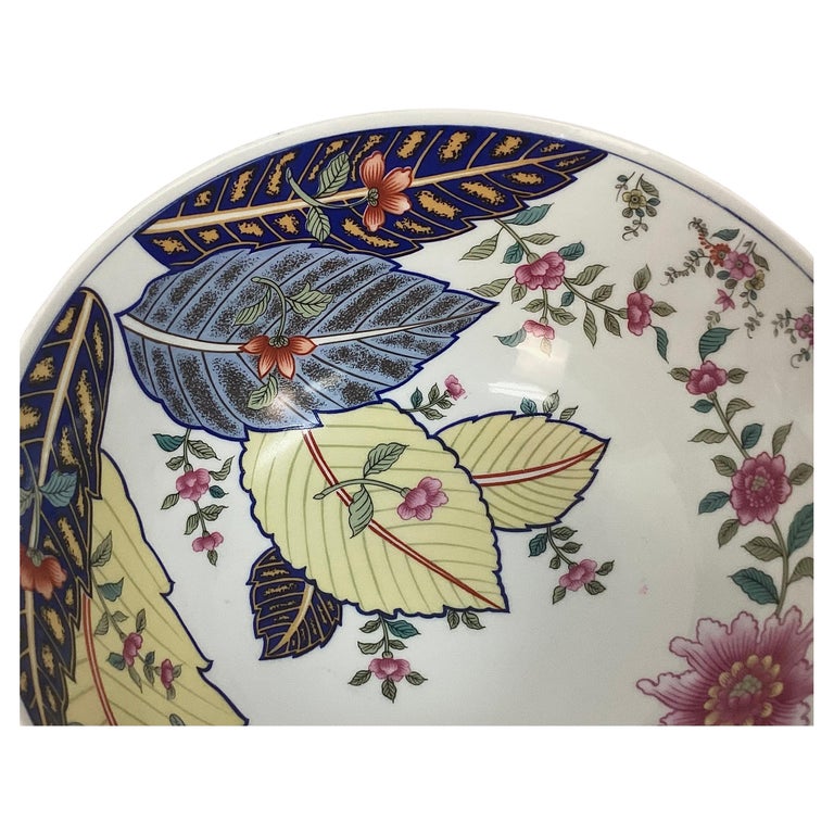 tobacco leaf fine china by mann Tobacco Leaf 10 Inch Bowl by Seymour Mann For Sale at 1stDibs