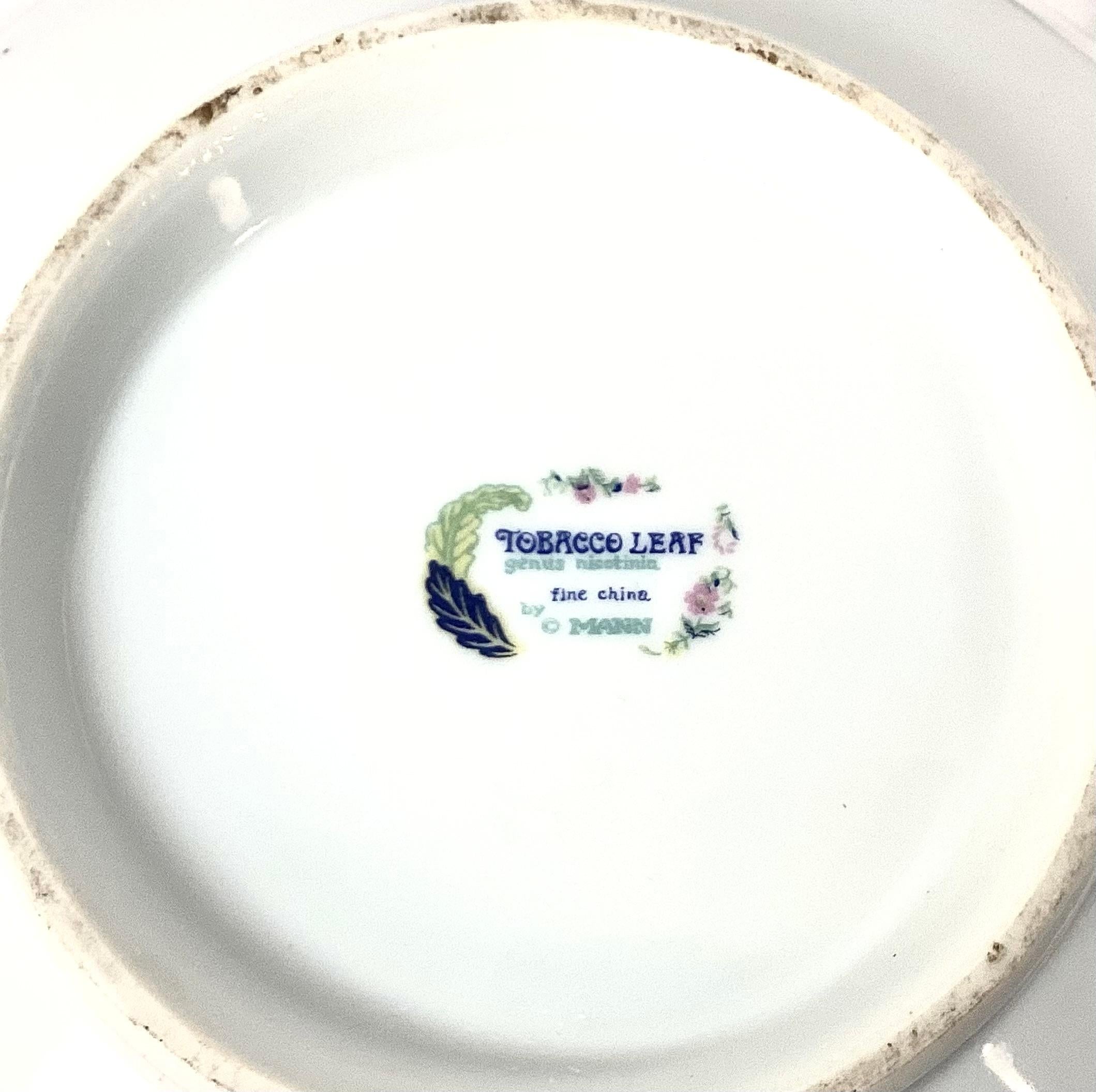 20th Century Tobacco Leaf 10 Inch Bowl by Seymour Mann For Sale