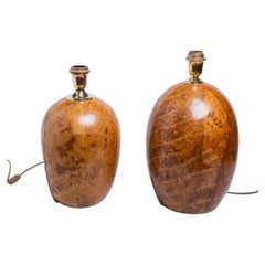 Lámparas de mesa con hojas de tabaco