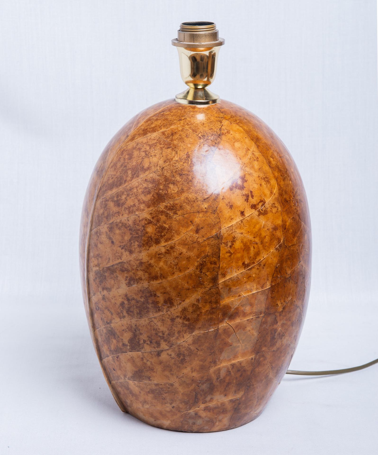 Hand-Crafted Tobacco Leaf Table Lamps For Sale