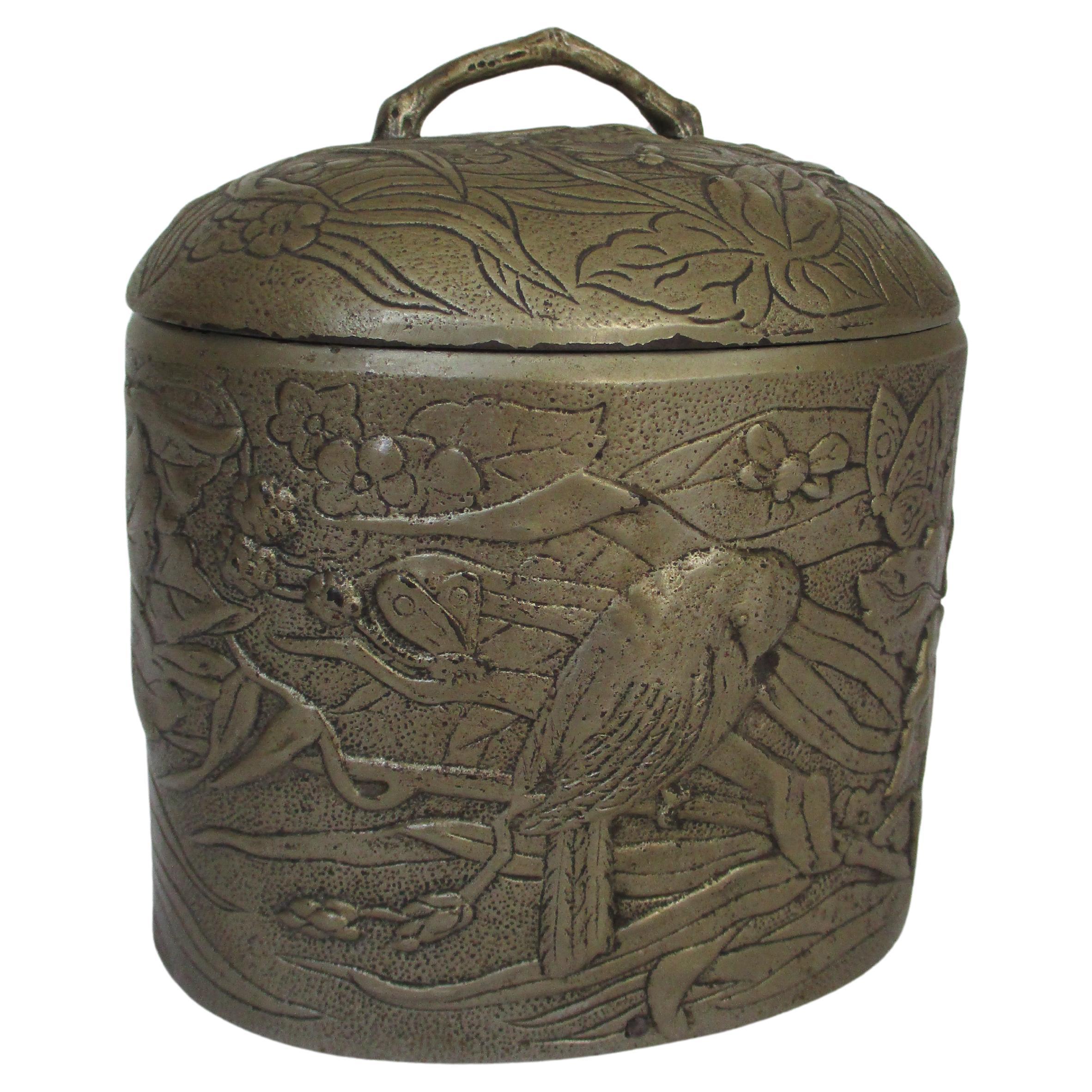 Tobacco pot / Tea Caddy Japanese / Chinese Style cast iron