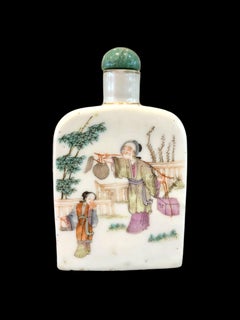 Tobacco pouch Porcelain, Tongzhi, Qing Dynasty