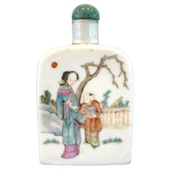 Tobacco pouch Porcelain, Tongzhi, Qing Dynasty
