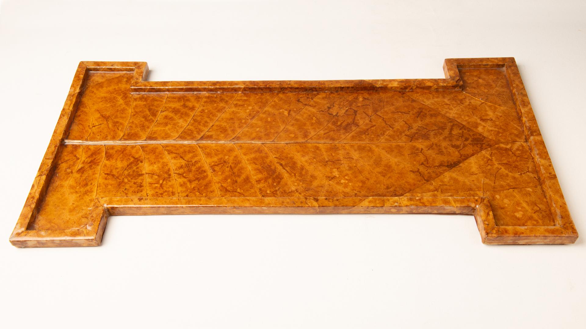 Italian Tobacco Wooden Tray For Sale