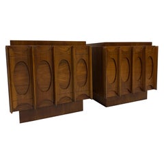 Tobago Brutalist Canadian nightstand tables 1975