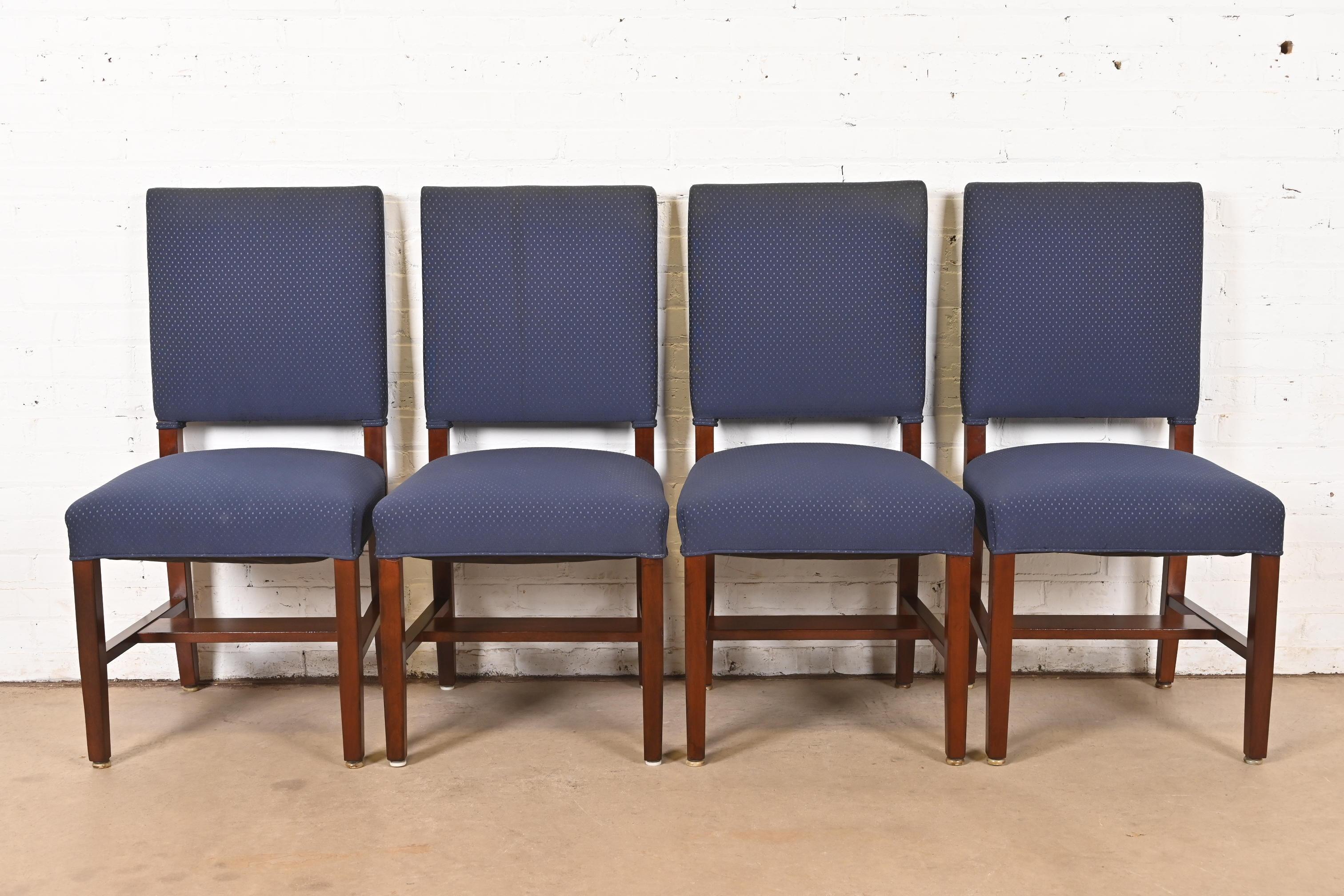 Américain Tobey Furniture Chaises de salle à manger en acajou de style Arts and Crafts, ensemble de quatre en vente
