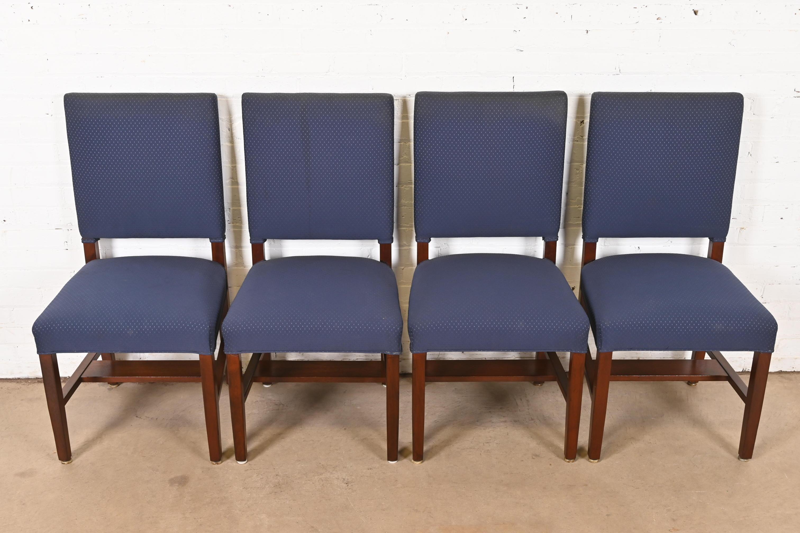 Tobey Furniture Chaises de salle à manger en acajou de style Arts and Crafts, ensemble de quatre Bon état - En vente à South Bend, IN