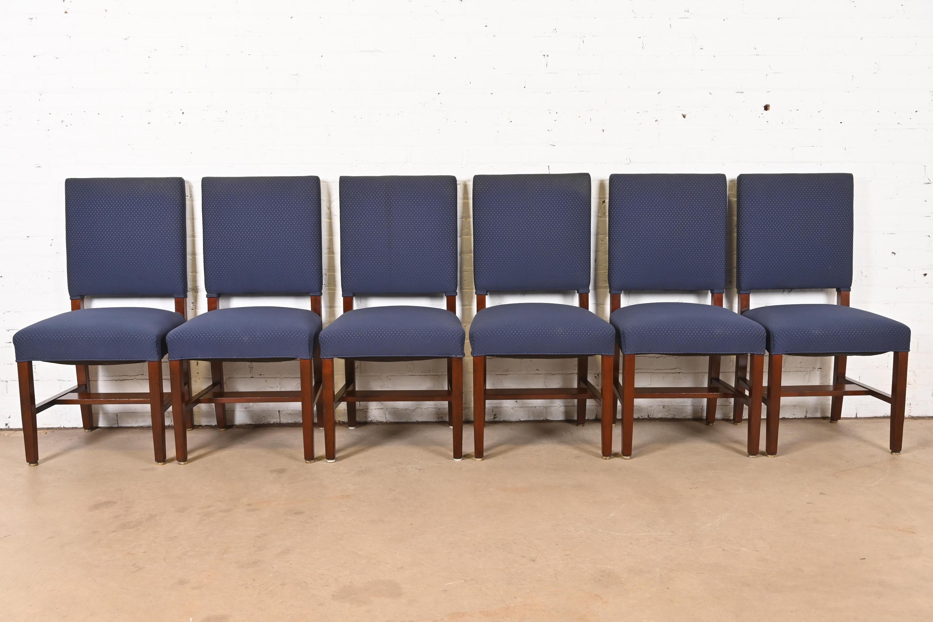 Américain Tobey Furniture Chaises de salle à manger en acajou de style Arts and Crafts, lot de six en vente