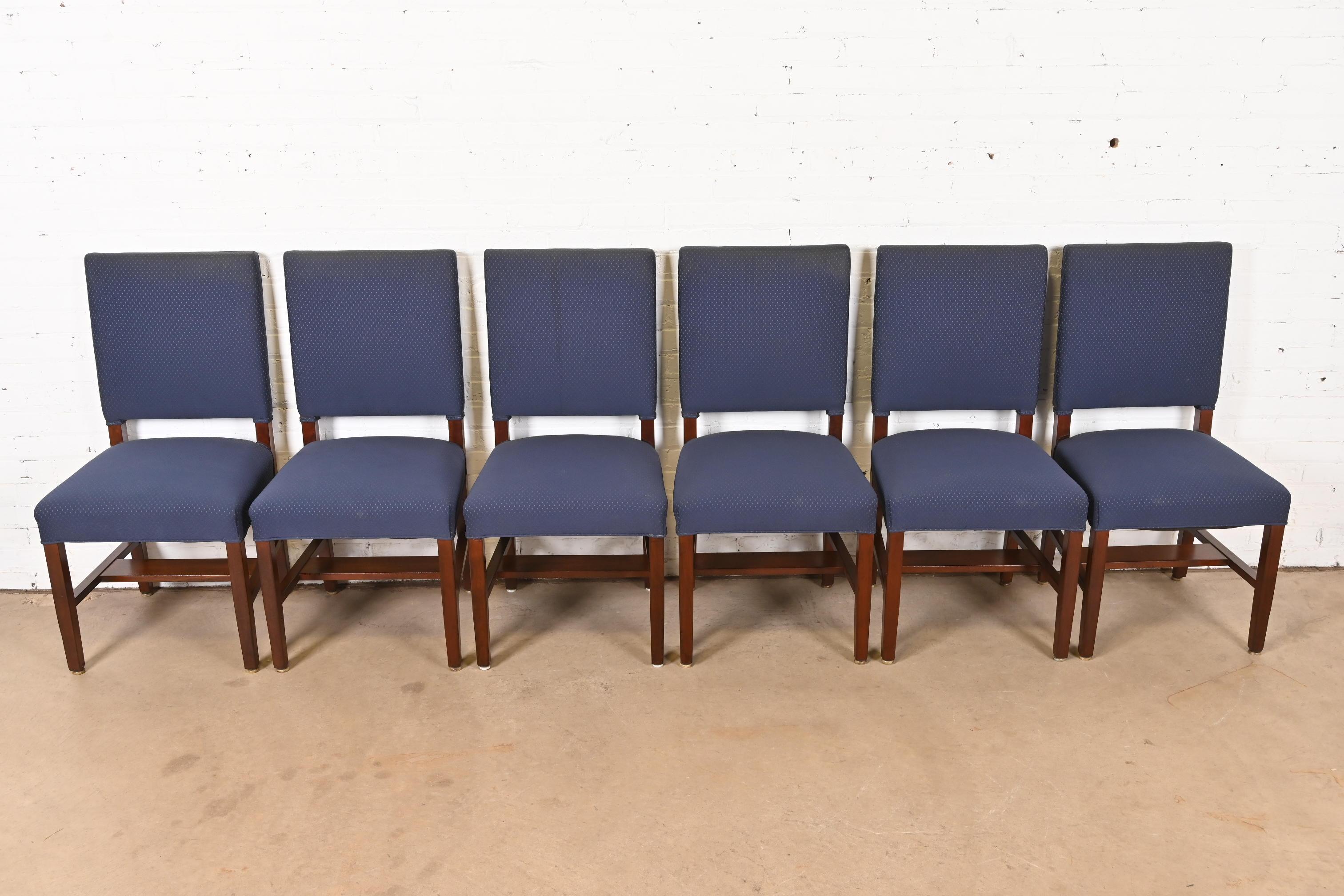 Tobey Furniture Chaises de salle à manger en acajou de style Arts and Crafts, lot de six Bon état - En vente à South Bend, IN