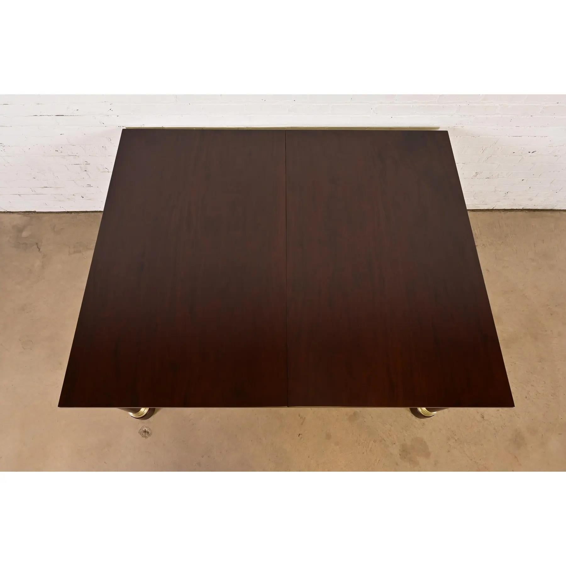 Tobey Furniture Monumental Antique French Empire Mahagoni und Messing Esstisch im Angebot 1