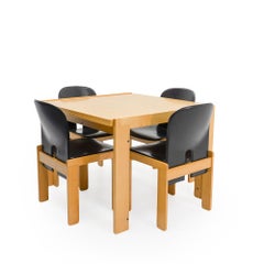 Tobia & Afra Scarpa 121 Chairs & 778 Extendable Dining Table for Cassina, 1960s