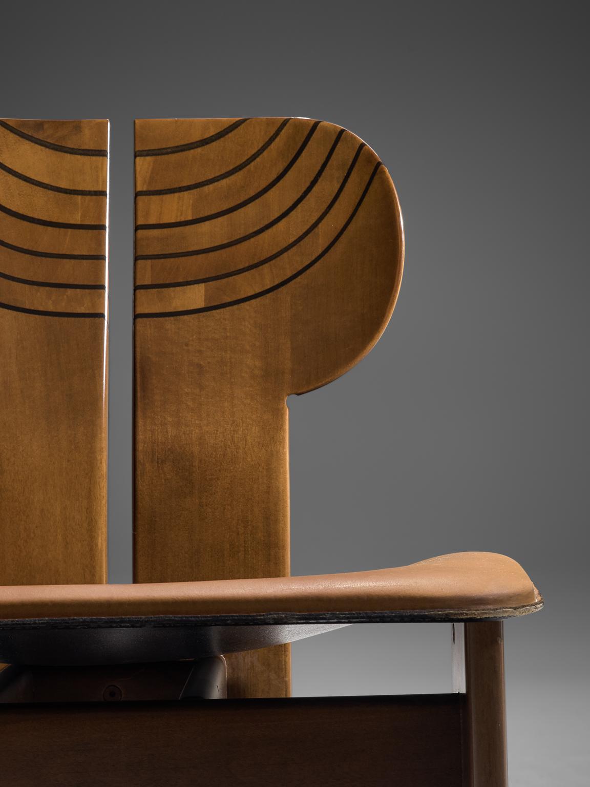 Late 20th Century Tobia & Afra Scarpa 'Africa' Chairs from the Artona Collection