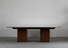 Tobia & Afra Scarpa Africa Conference Table Artona Series by Maxalto 1970s Italy