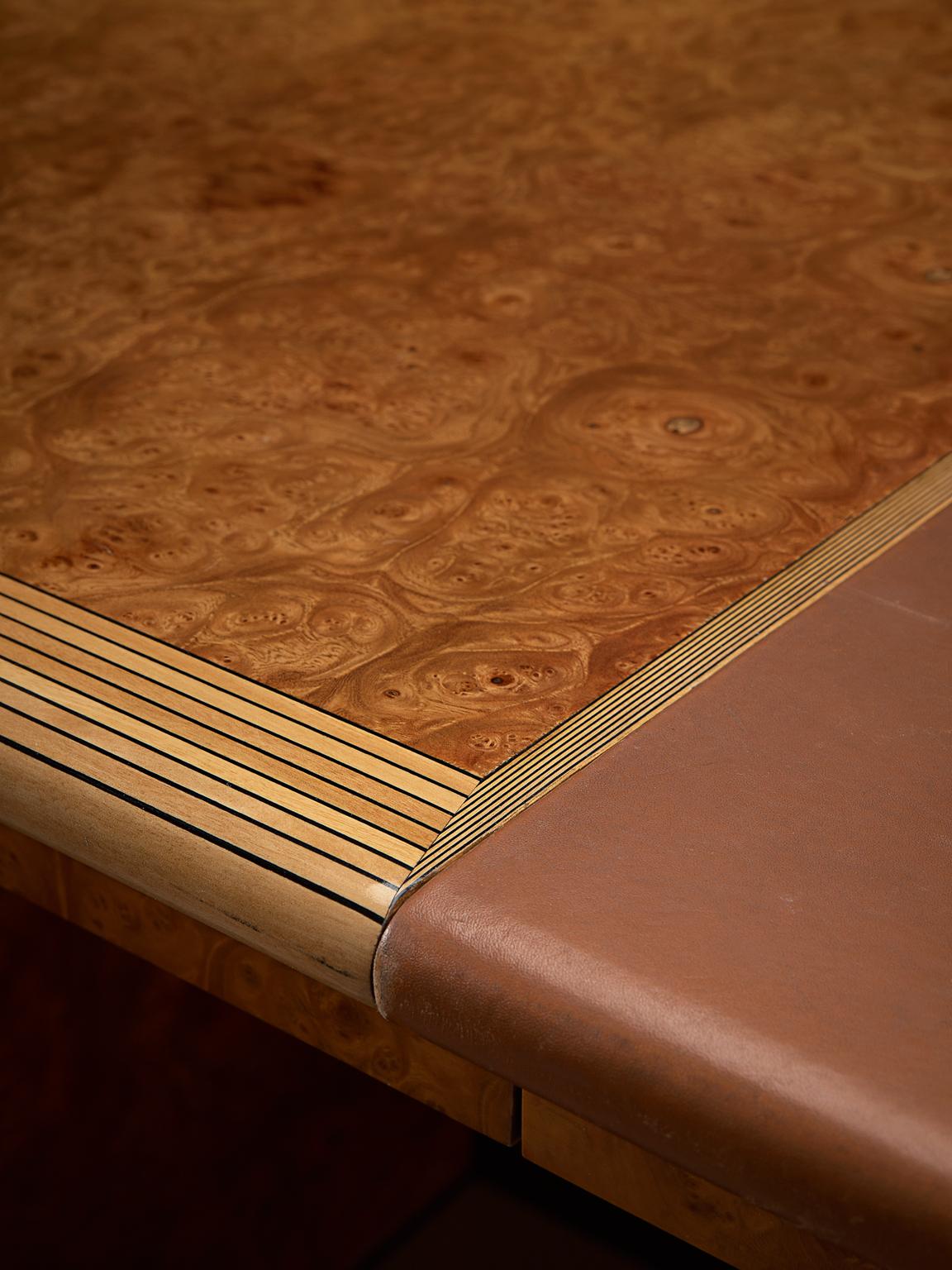 Tobia & Afra Scarpa 'Artona' Desk with Cognac Leather Top 1