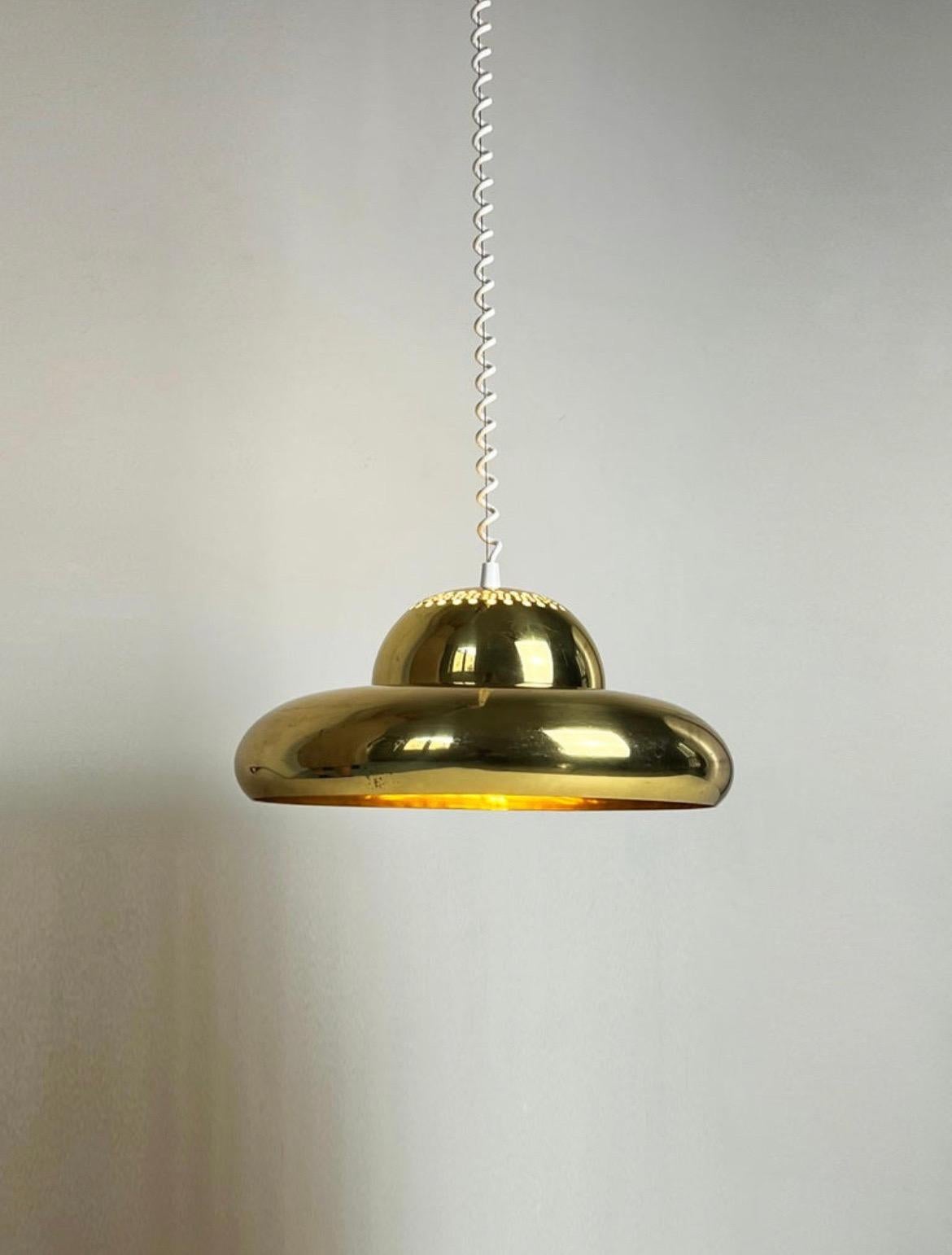 Mid-Century Modern Tobia & Afra Scarpa ceiling light in Brass  For Sale
