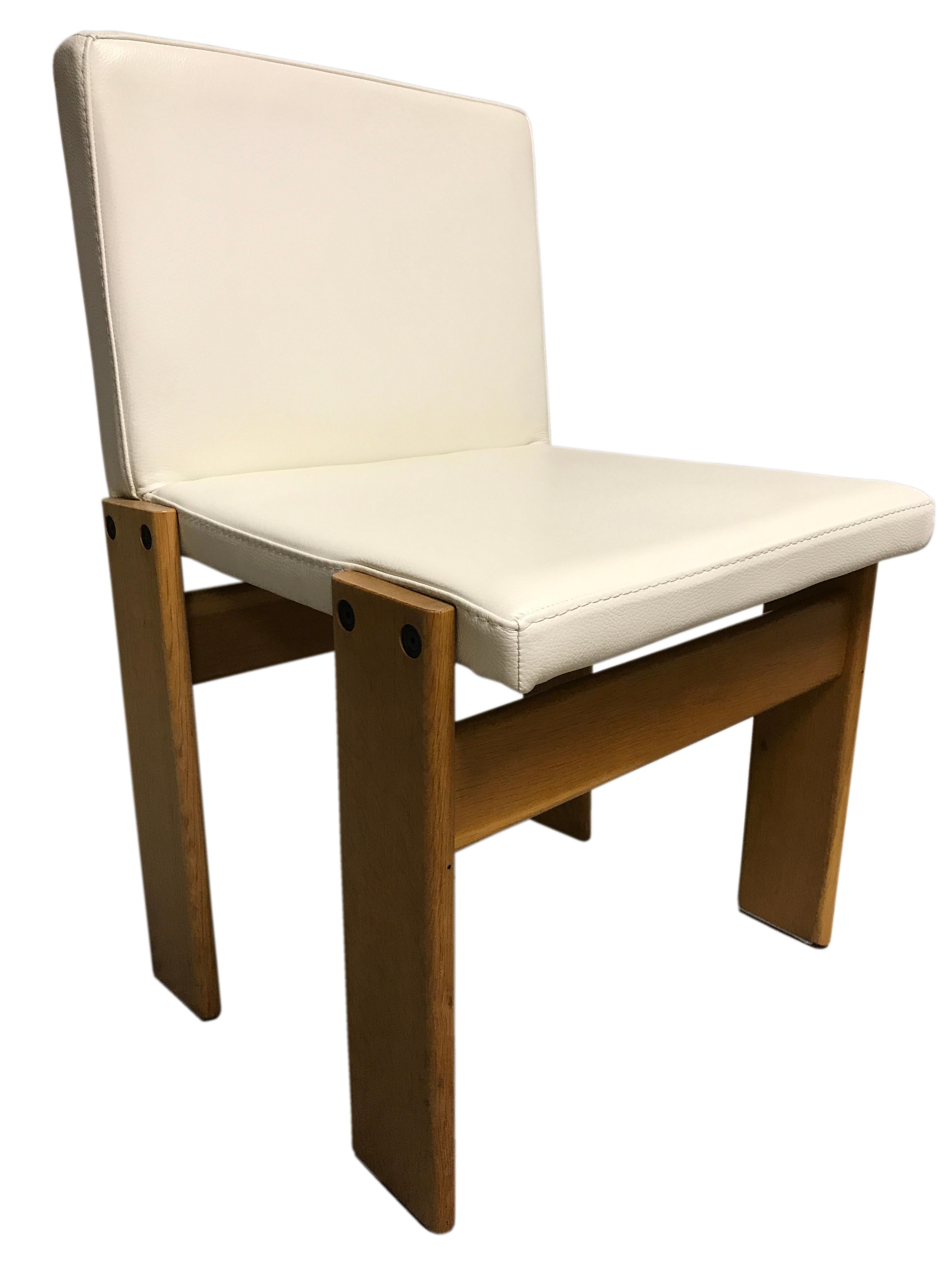Tobia & Afra Scarpa for Molteni Monk Chairs, Set of 6, 1970s In Excellent Condition In HEVERLEE, BE