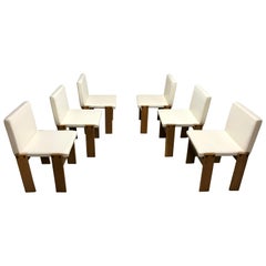 Tobia 
Afra Scarpa for Molteni Monk Chairs, Set of 6, 1970s