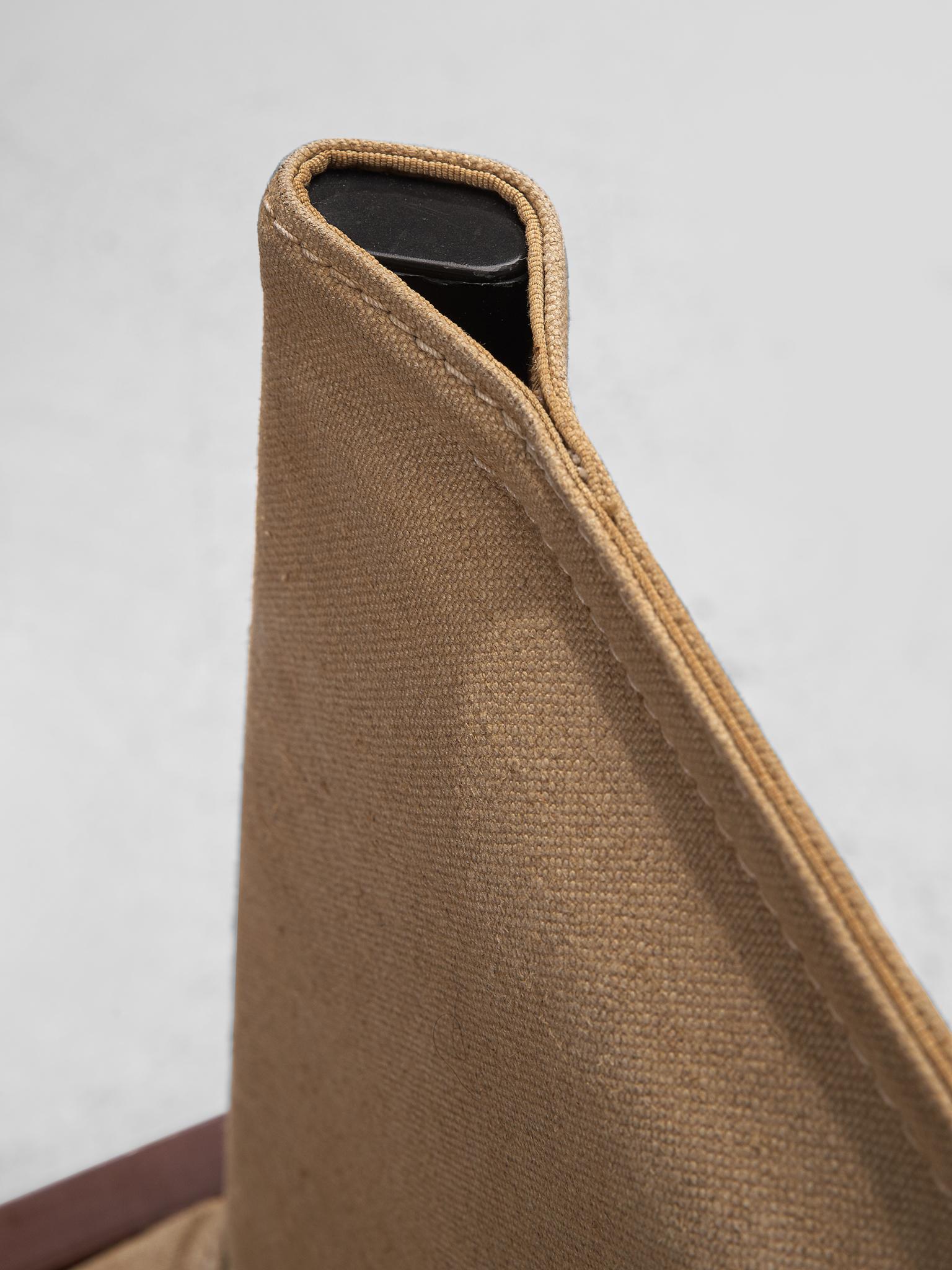 Sechs Monk-Stühle von Afra & Tobia Scarpa für Molteni aus Naturel Canvas 2