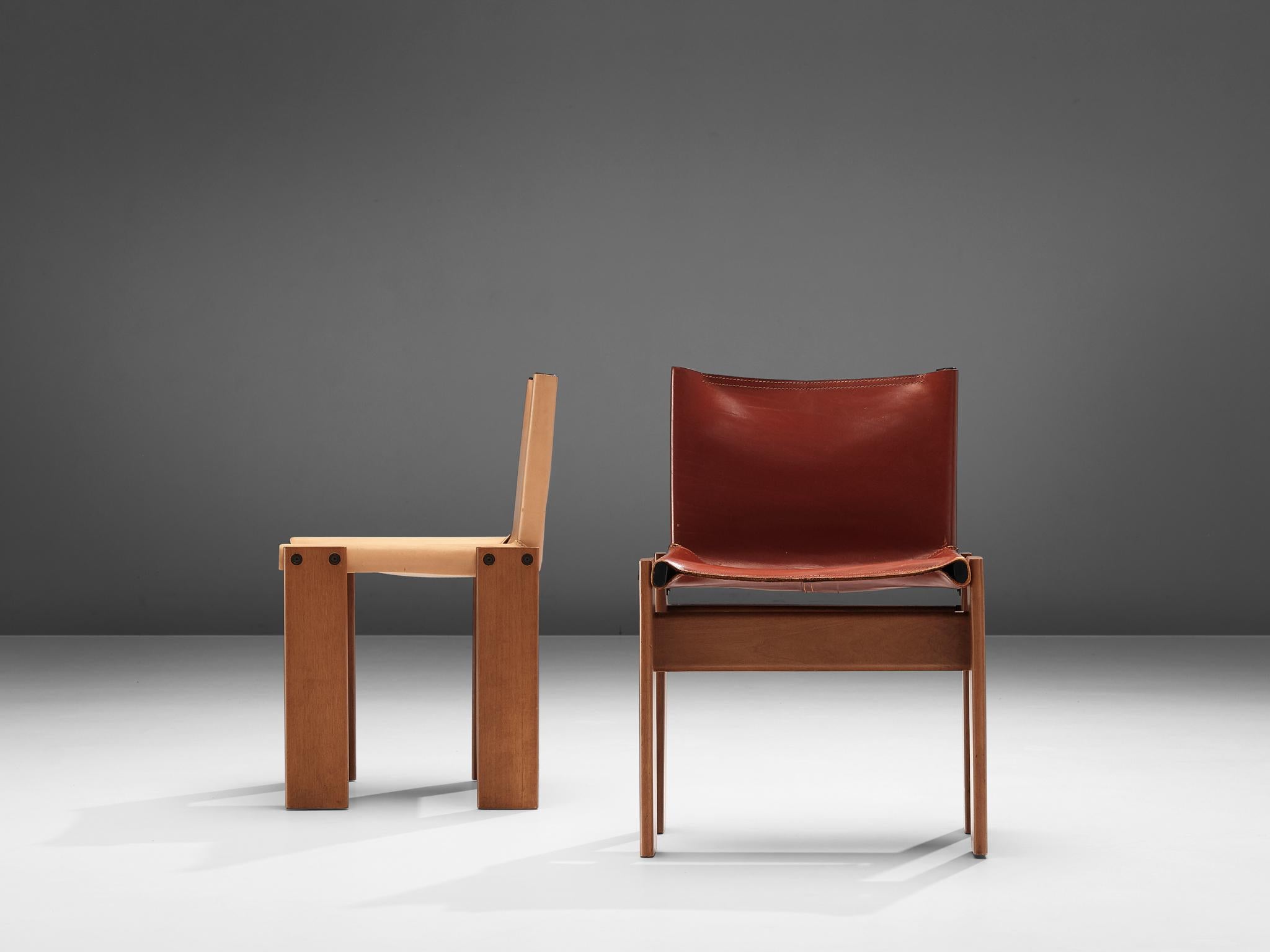 Tobia & Afra Scarpa for Molteni Twelve 'Monk' Chairs 2