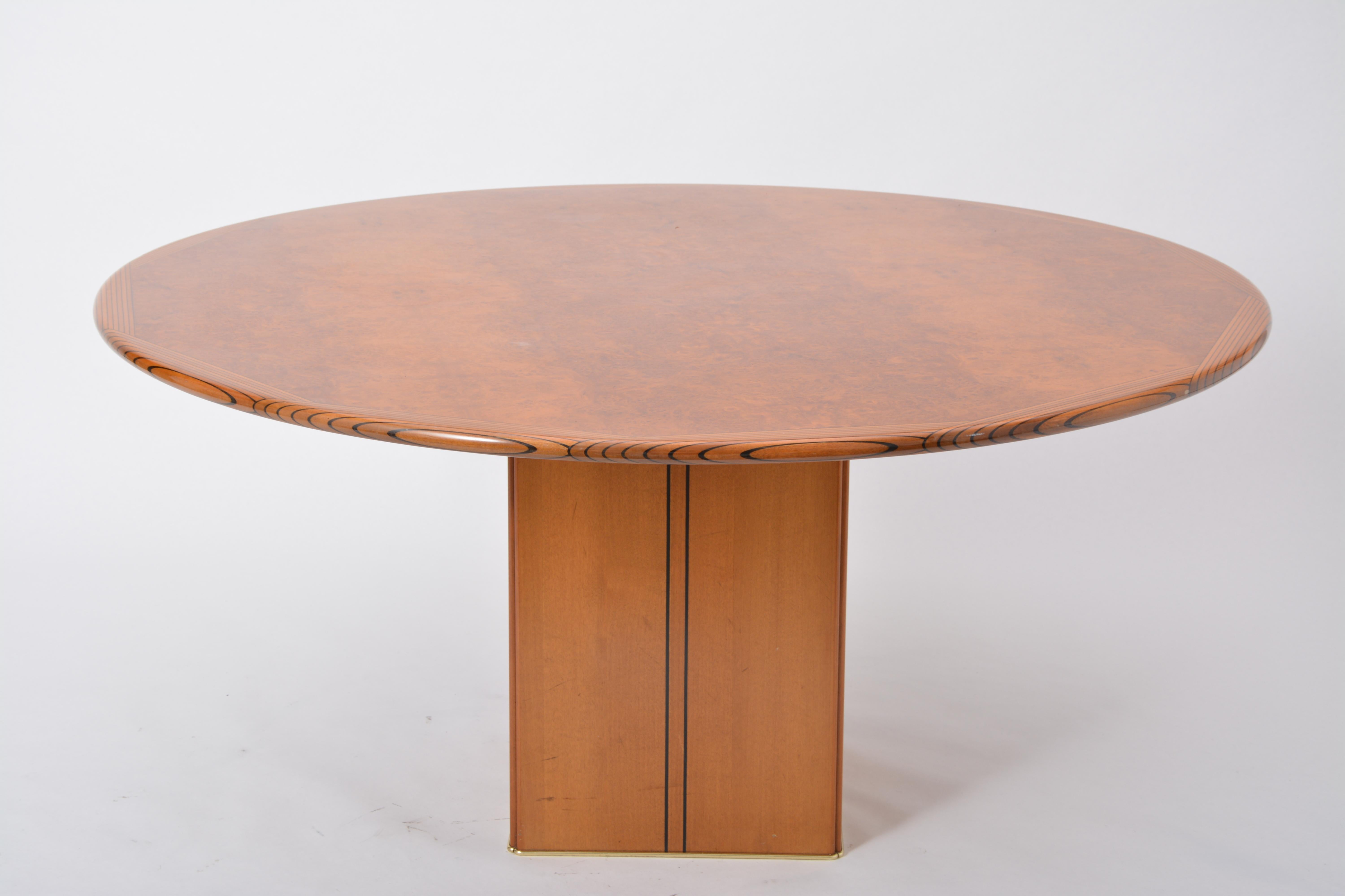 Tobia and Afra Scarpa Artona Burl Wood Dining Table for Maxalto, 1975 In Good Condition In Berlin, DE