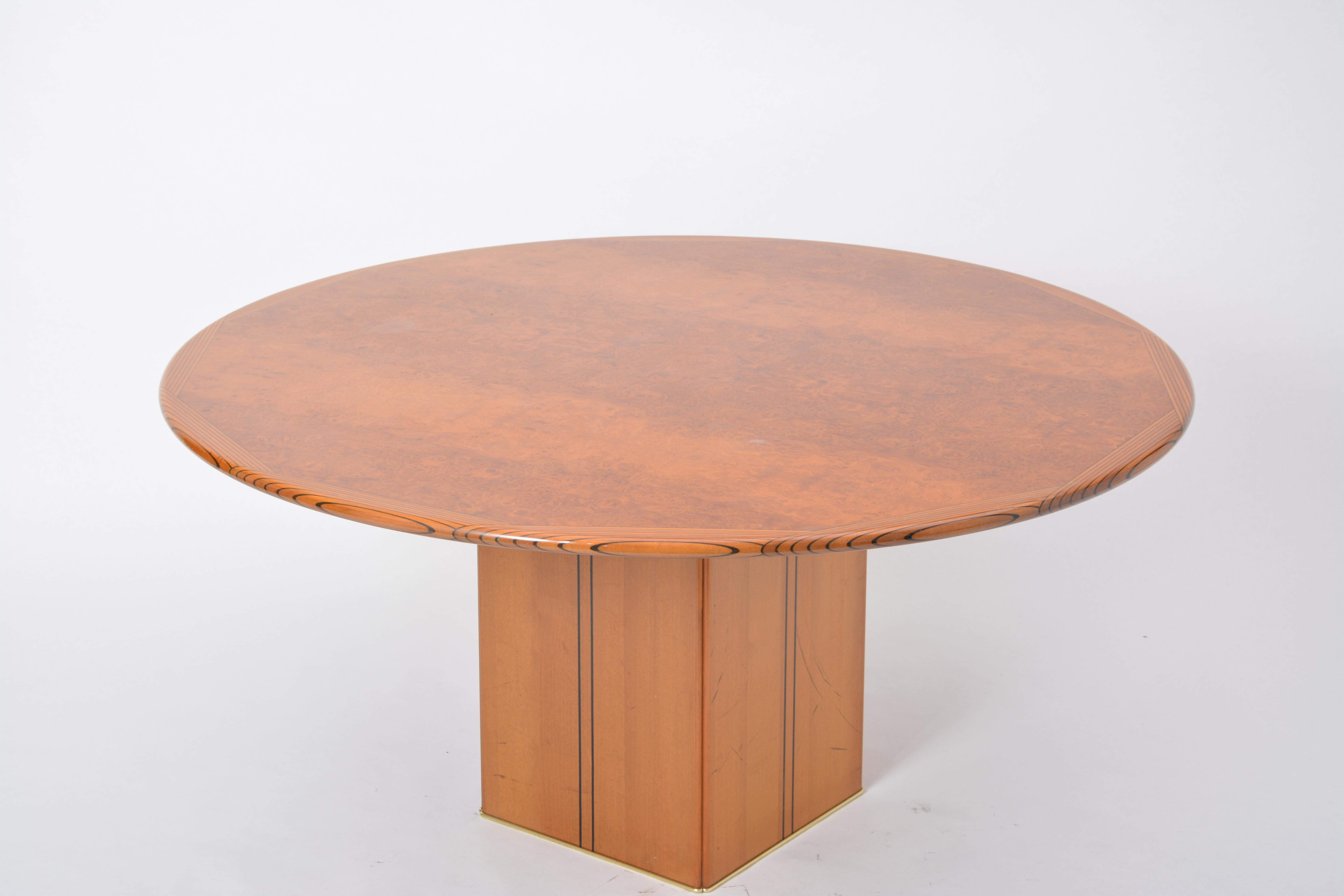 Modern Tobia and Afra Scarpa Artona Burl Wood Dining Table for Maxalto, 1975
